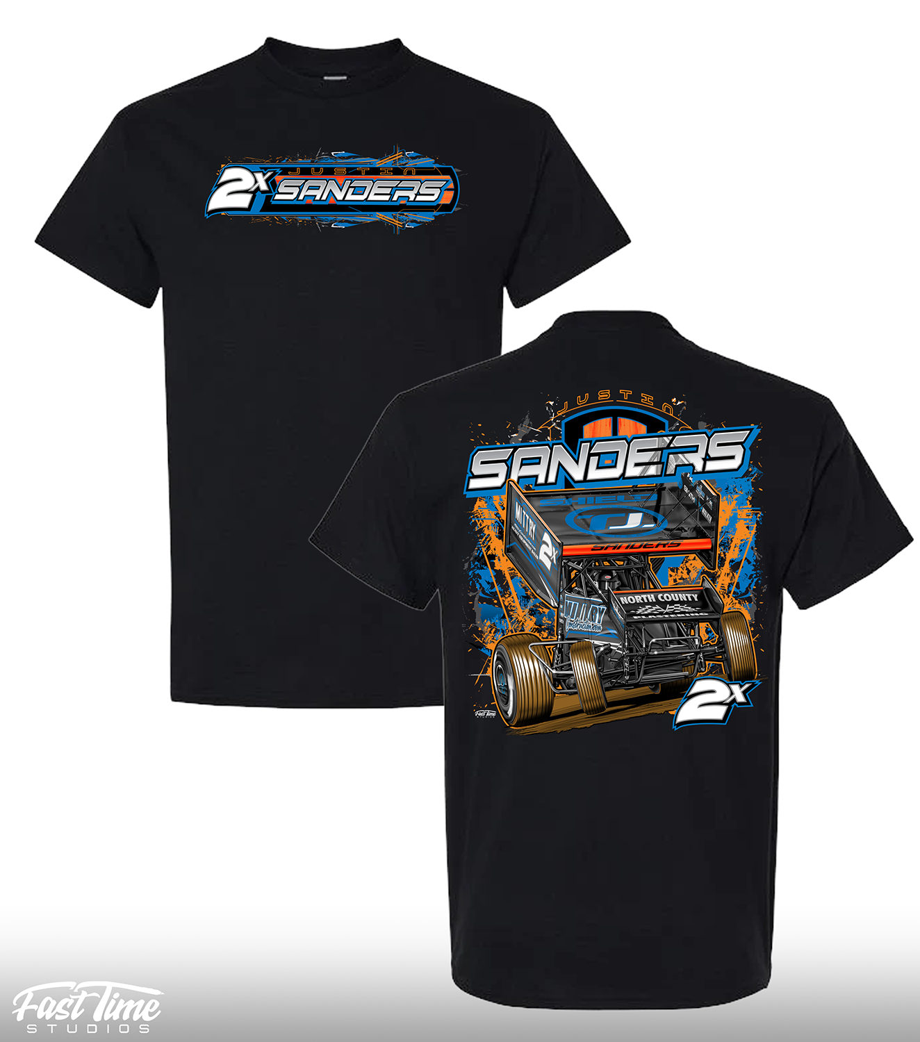 Justin Sanders Graphic Design T-shirt #2